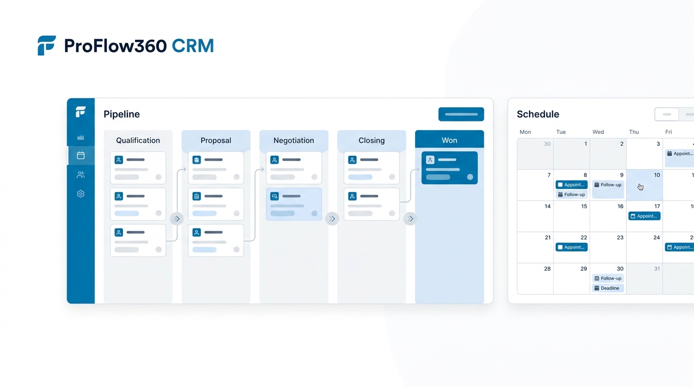 Placeholder preview of the ProFlow360 QuickBooks Online setup screen